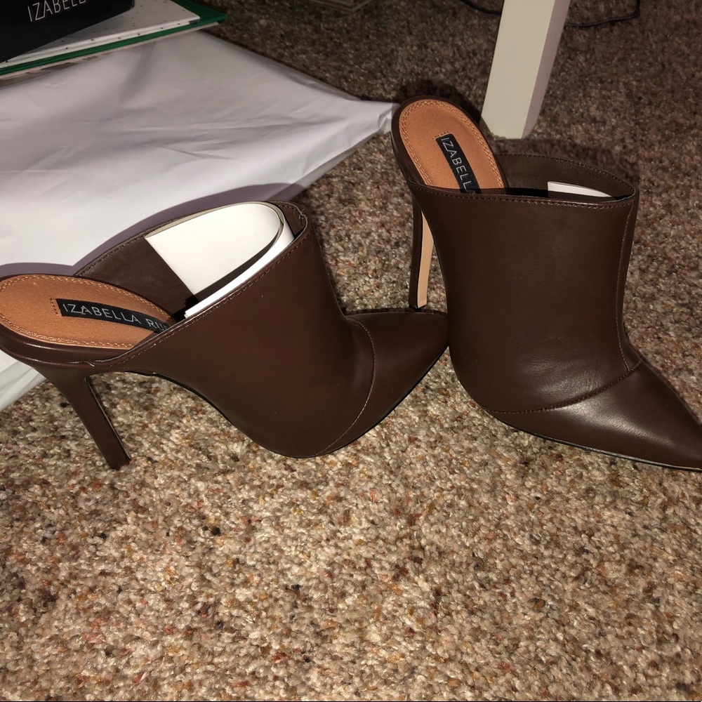 Brown Leather Booties